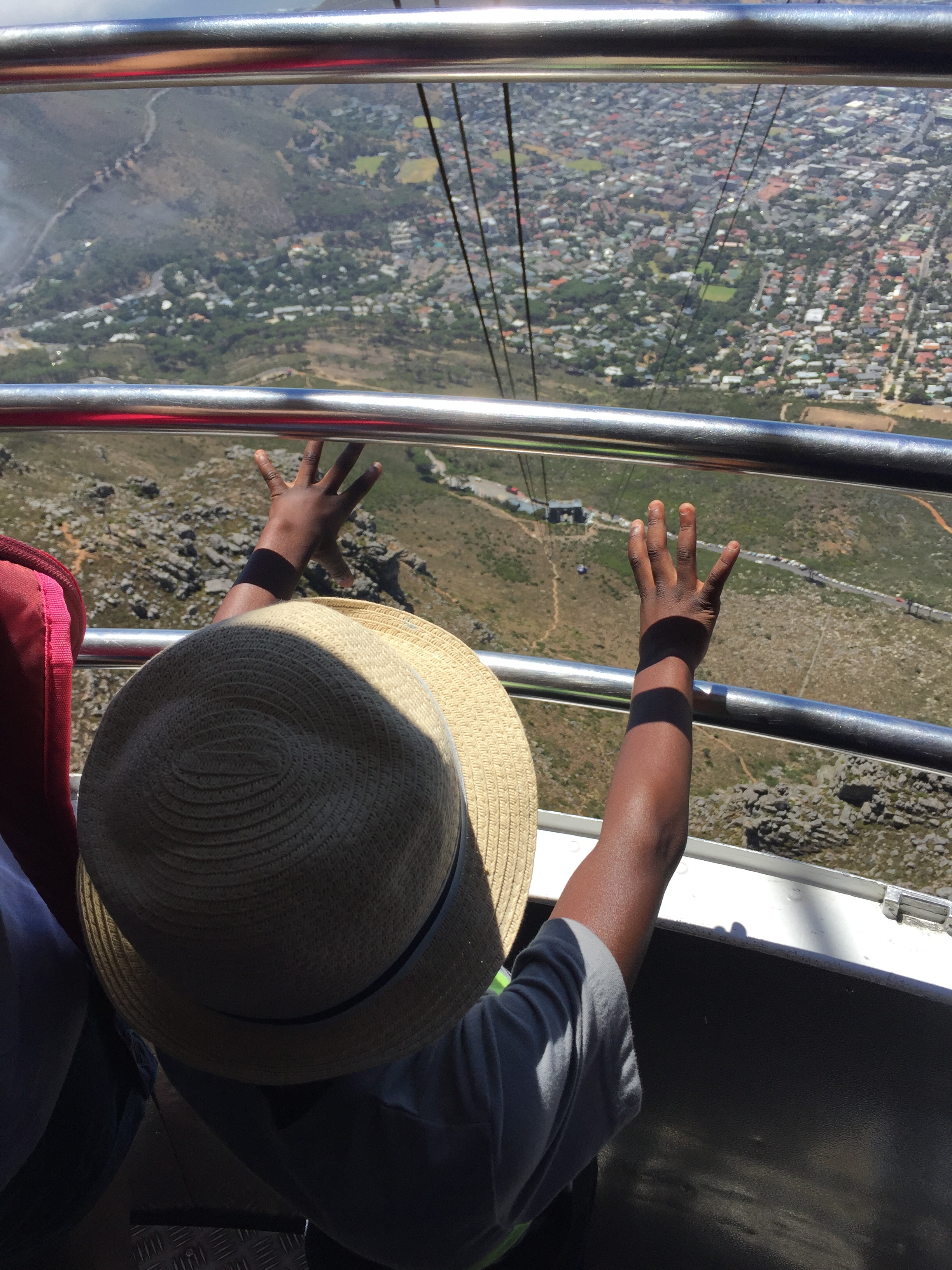 On our ride down. 