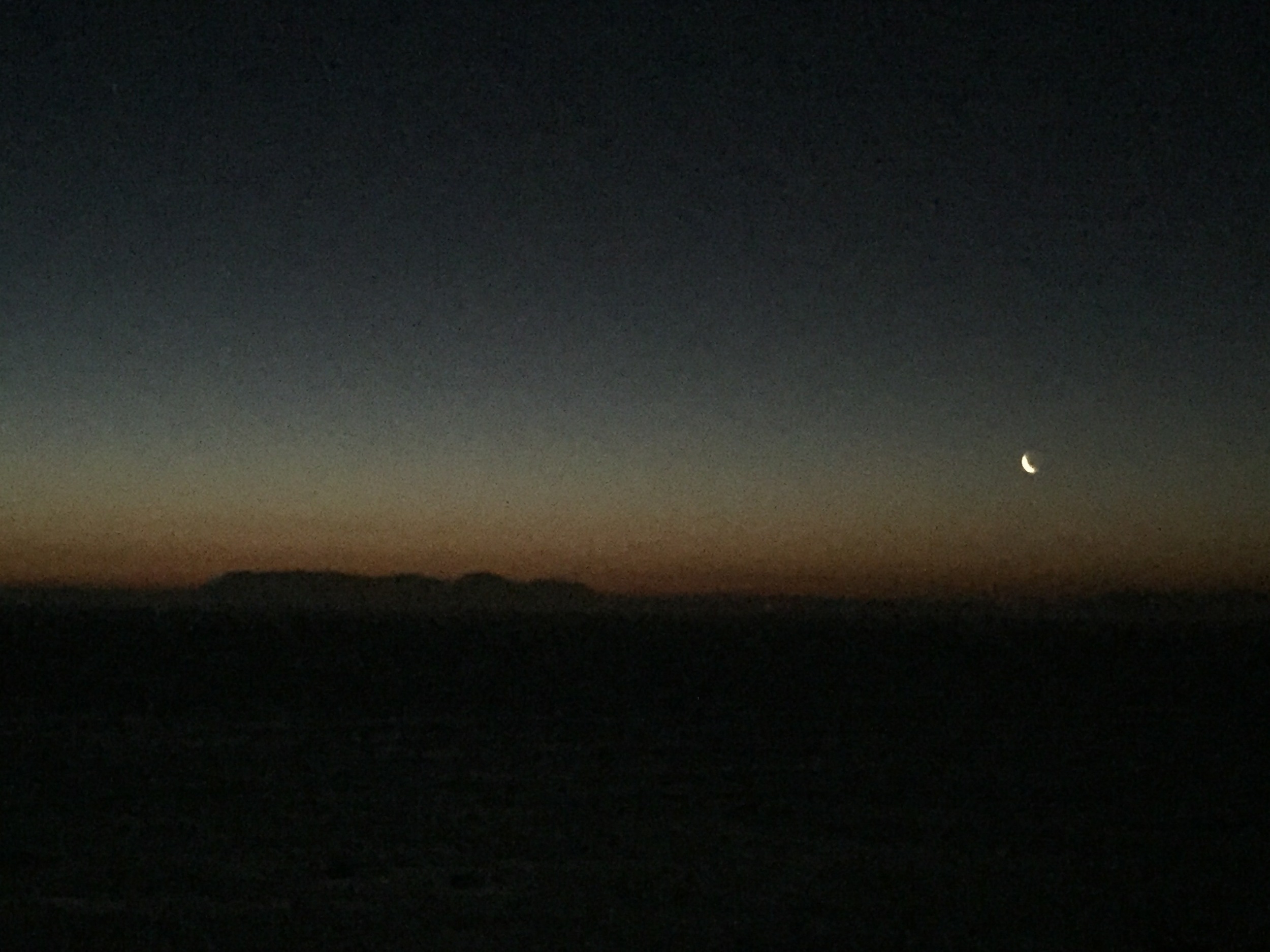 I loved getting to see the moon and the fading sunset.
