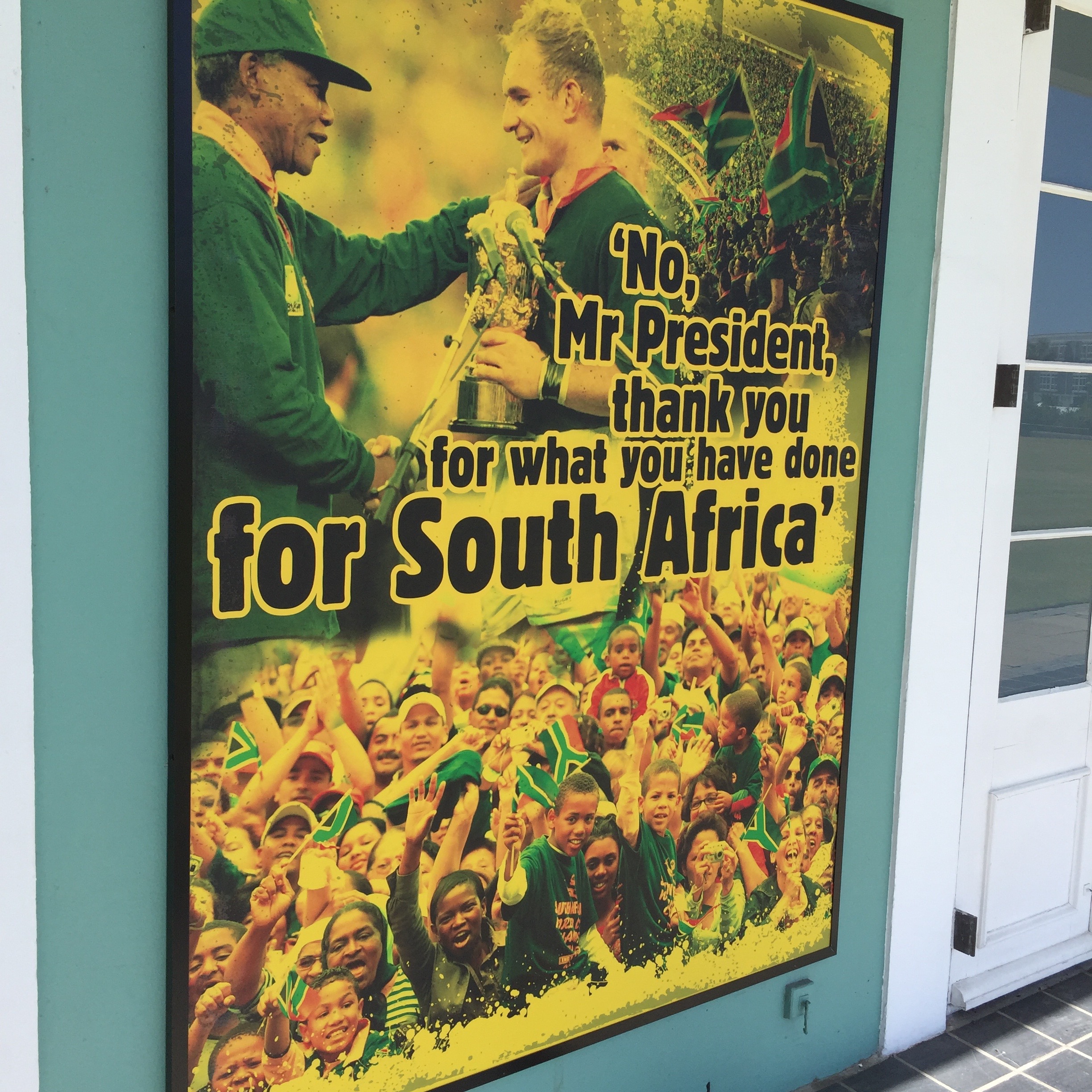 A quote from when the South African rugby team won the Rugby World Cup in 1995.