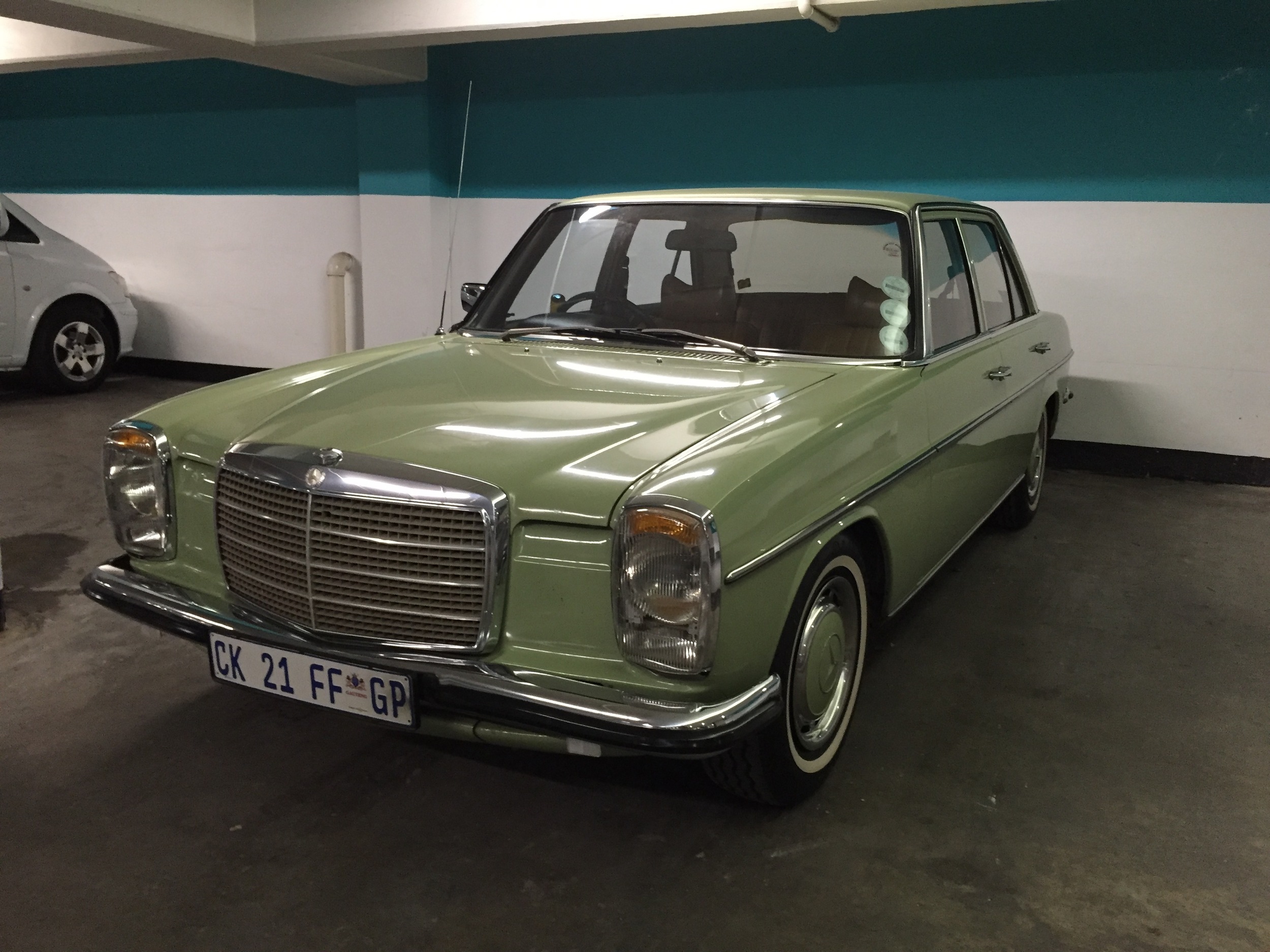This gem was in the parking garage. Our car was basically a piece of junk compared to all of the super nice cars we saw!