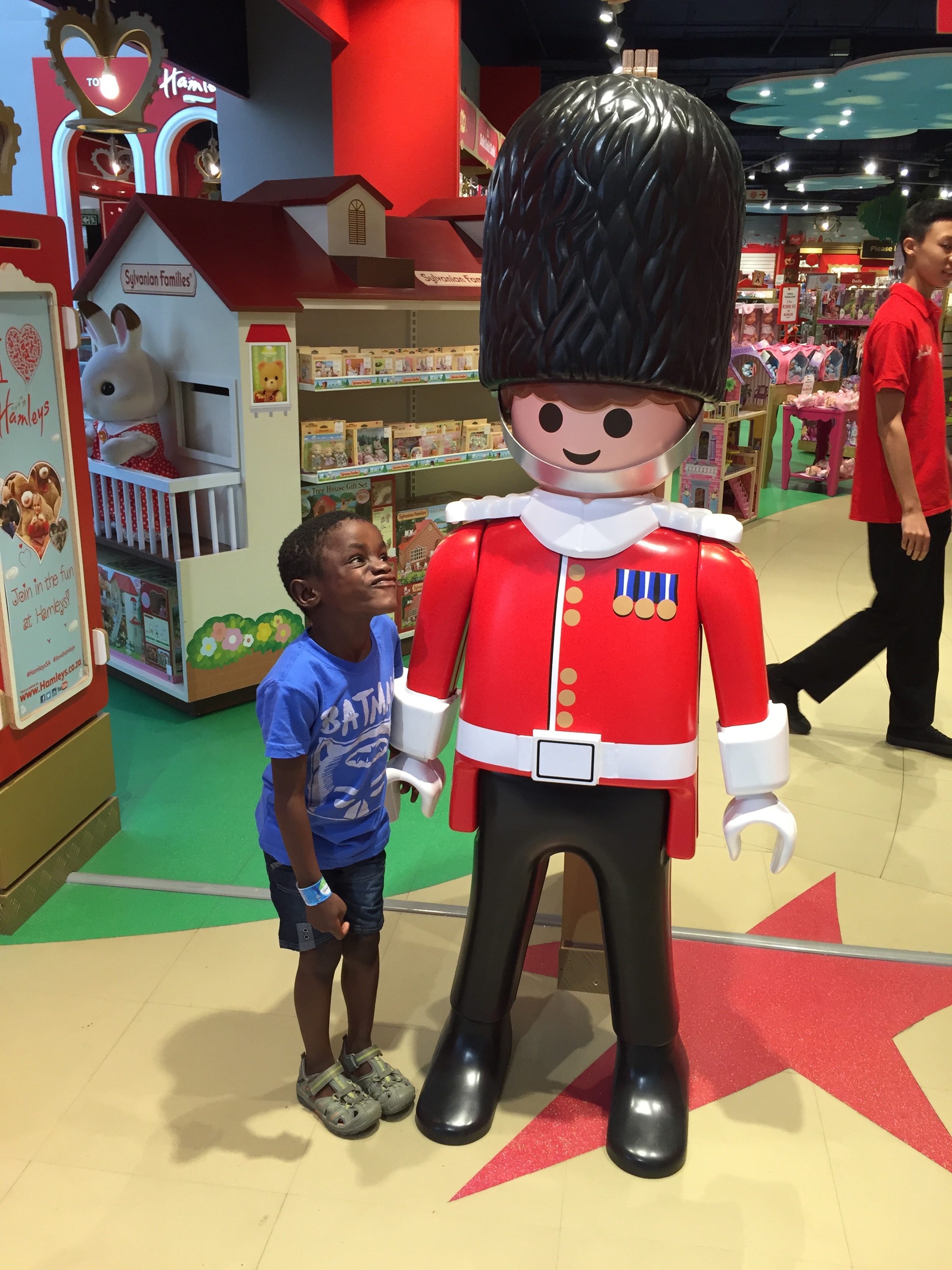 I bought a smaller version of this guard as a souvenir.