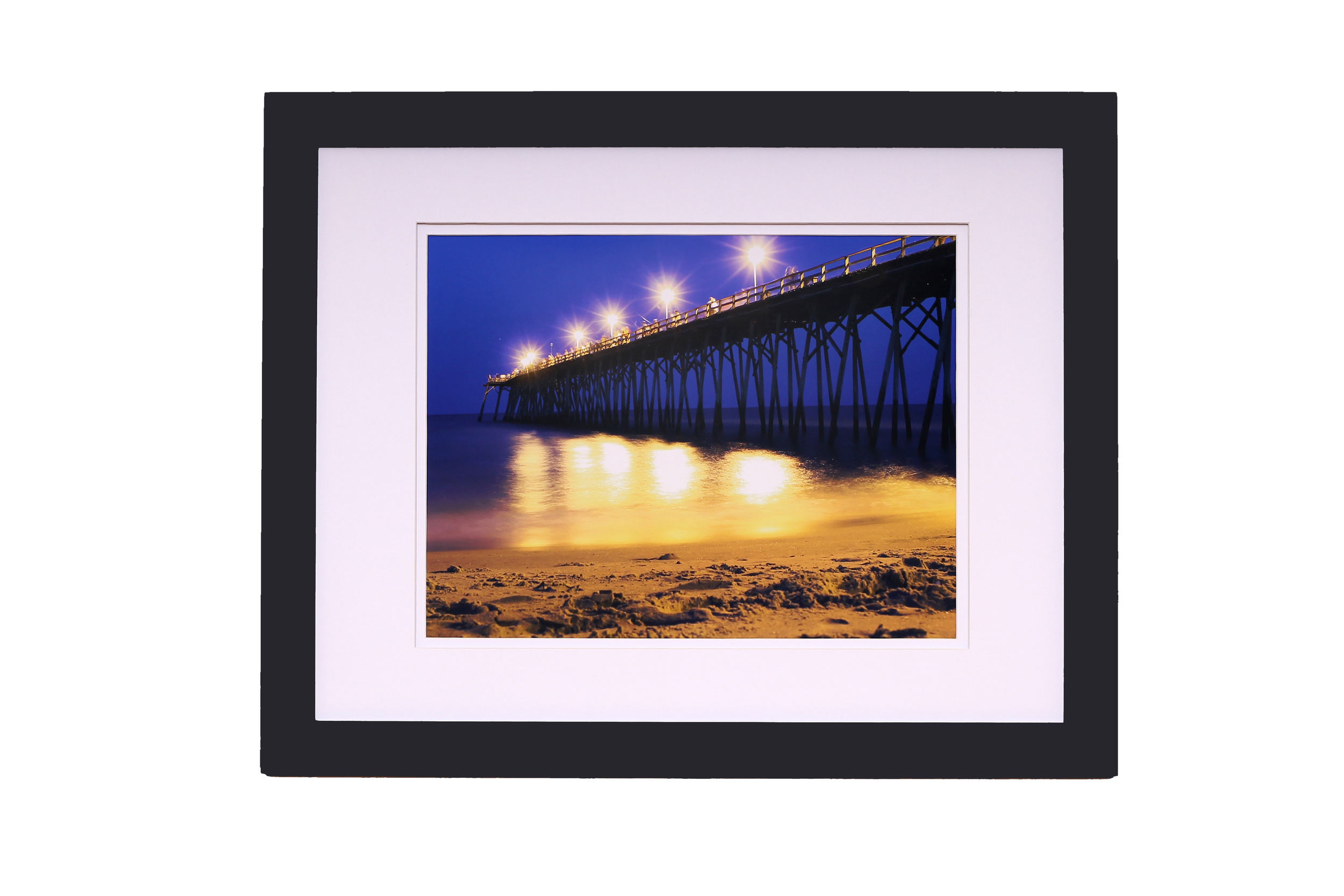 Kure Beach Pier at Night Print WB.jpg