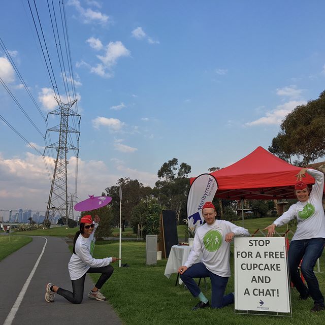 Come and say hi down at the Maribynong bike path for a free cupcake &amp; a chat! @cityofmaribyrnong #bikes #safety #melbourne #bicycle #cupcakes