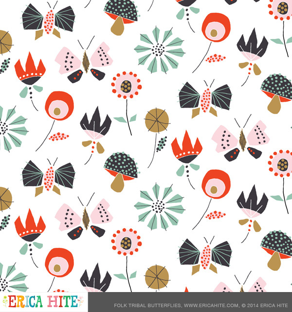 This pattern made it into Uppercase Magazine's Surface Pattern Design Guide!