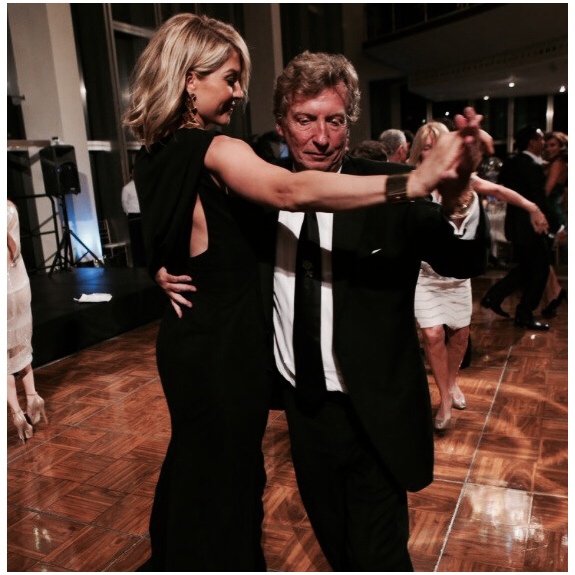Jenna & Dizzy Feet's Co-President Nigel Lythgoe enjoying a dance together at the 2013 Dizzy Feet Foundation Gala. 