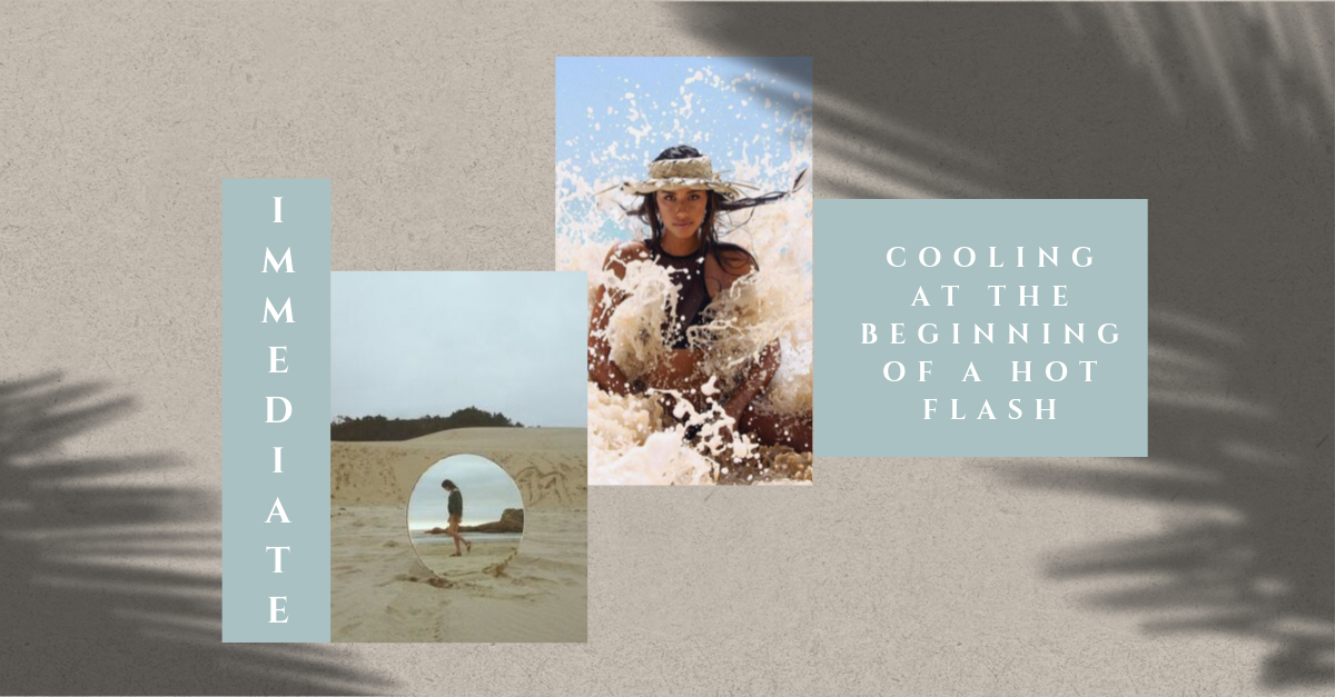 Creating visual content for women dealing with hot flashes