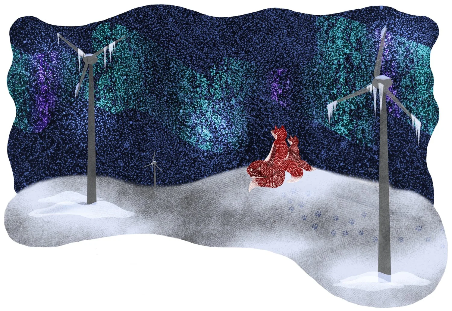 Svensk vindkraft is an industry magazine with focus on wind power. A series of illustrations for the insurance section.