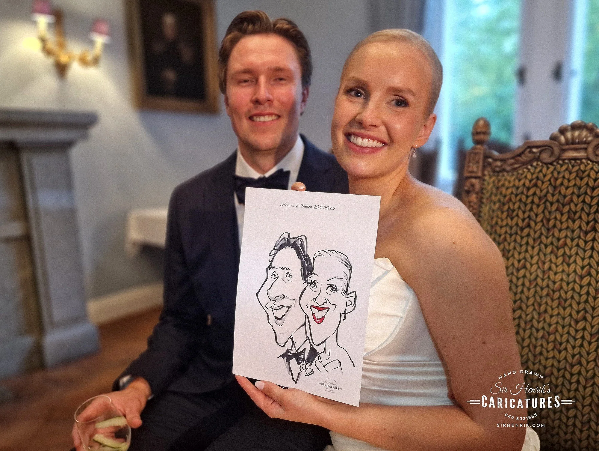 karikatyyripiirtäjä juhliin