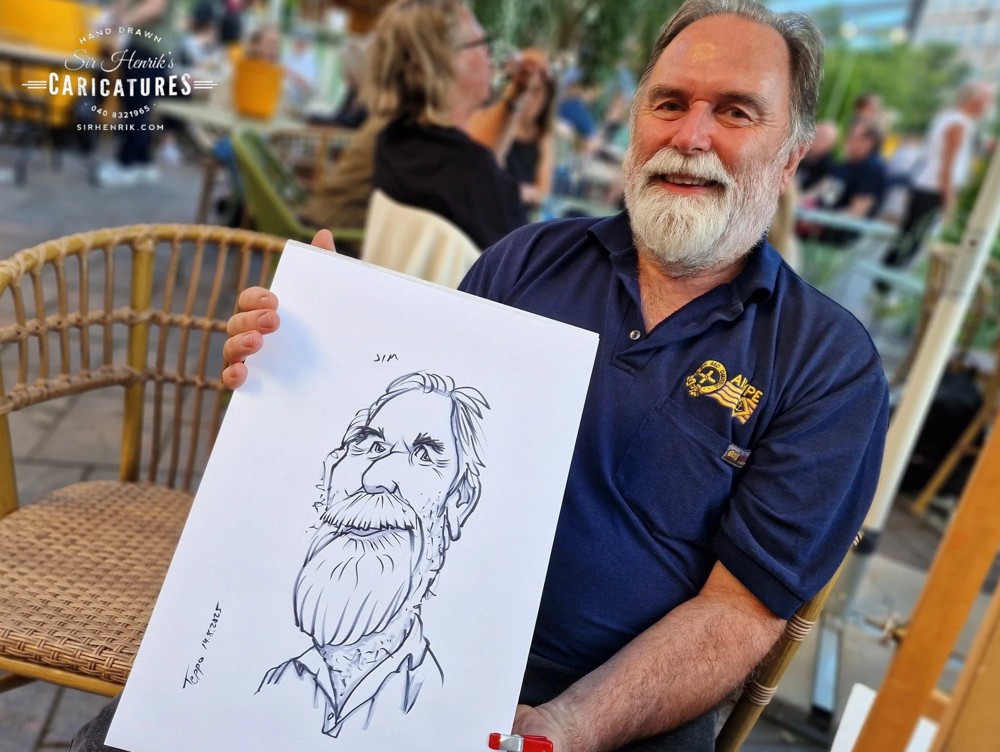 Livekarikatyyri Helsingin taiteiden yö