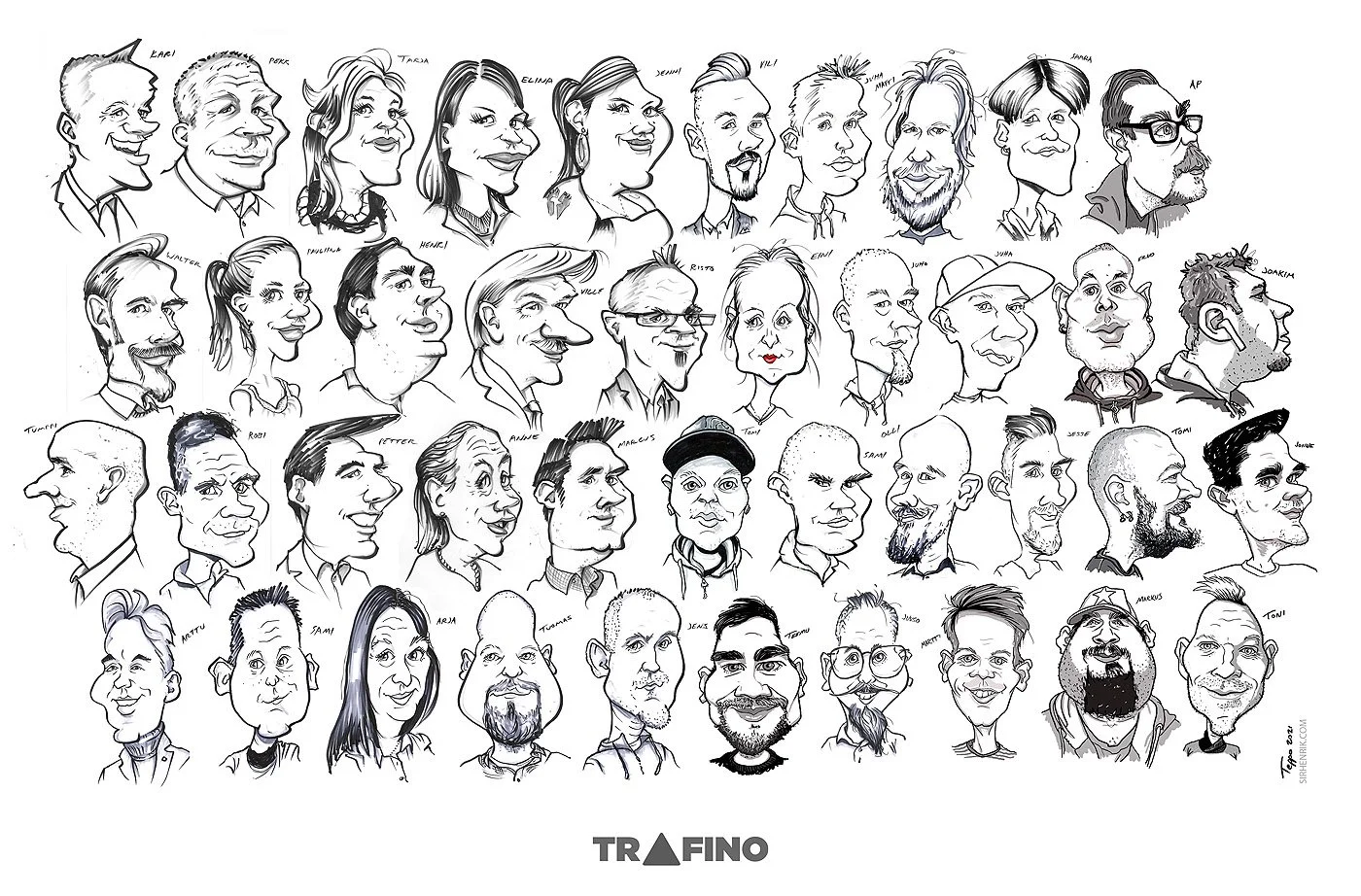 Trafino henkilökunta