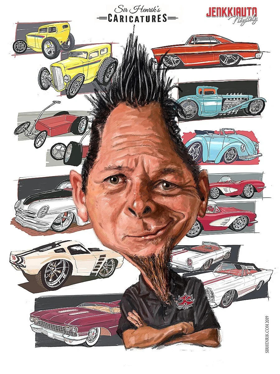 Dave Kindig caricature
