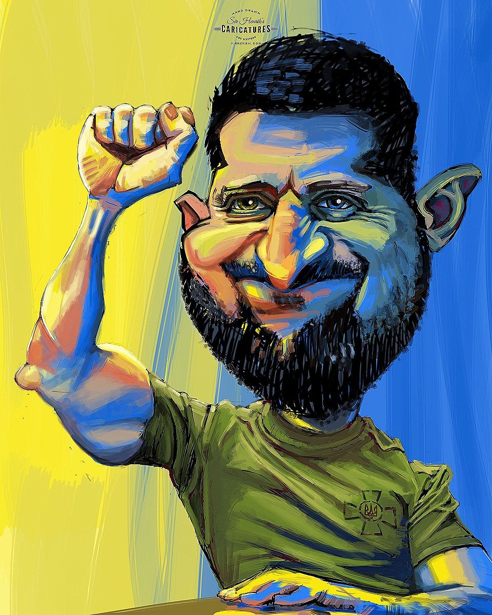 Portrait of Volodymyr Zelenskyi