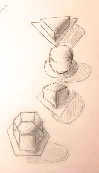 Basic Shape Compositions (Pencil)