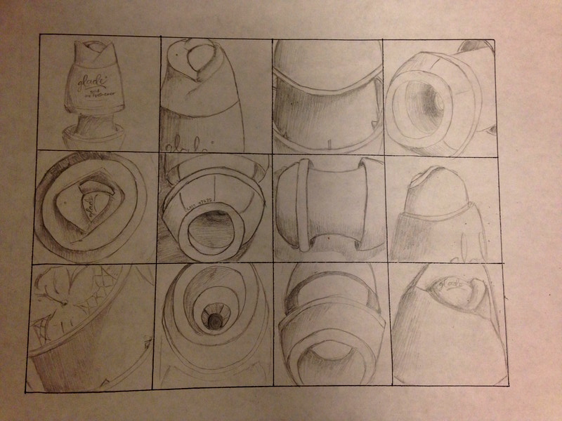 Orthographic Projection of Dorm-Room Air Freshener (Pencil)
