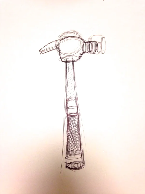 Sketch of Hammer (Pen) (1/2)