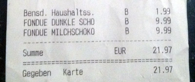 Ein gravierender Preisunterschied
