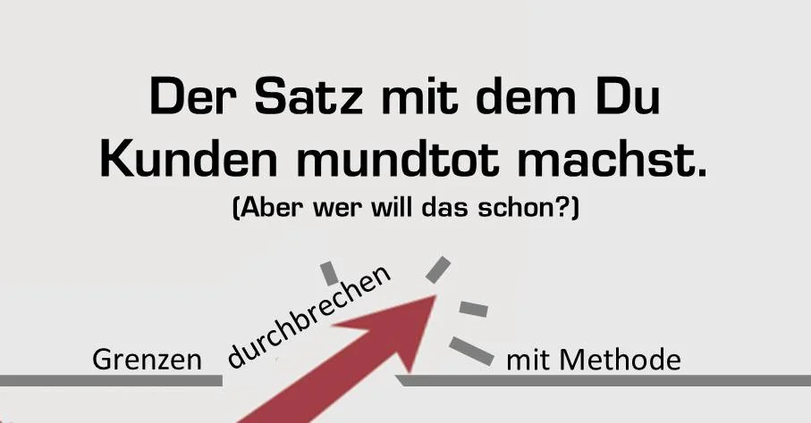 Mit diesem Satz legst Du Dir Steine in den Weg!