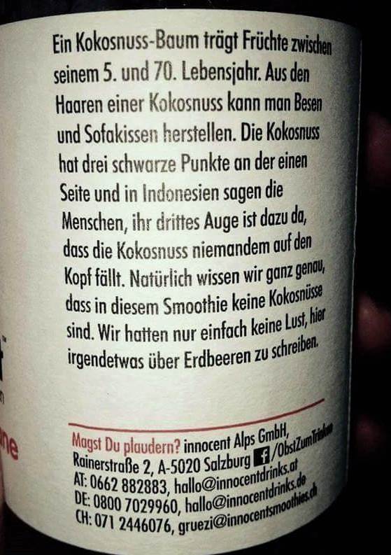 Wir hatten einfach keine Lust, hier irgendetwas über Erdbeeren zu schreiben.