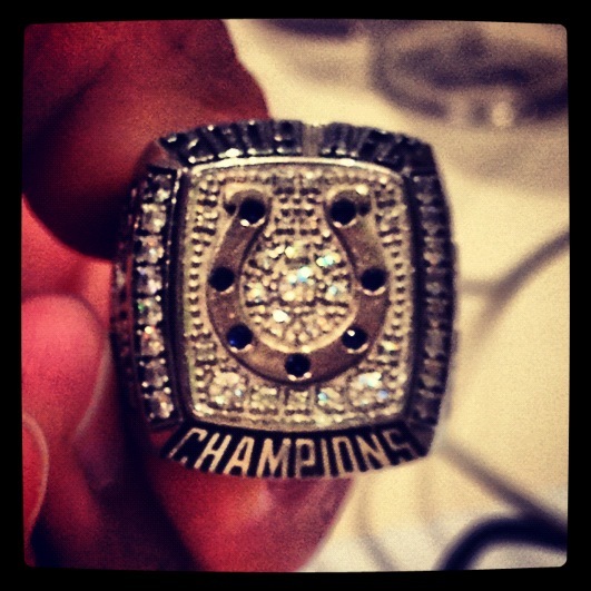 Josh Bleill's championship ring.