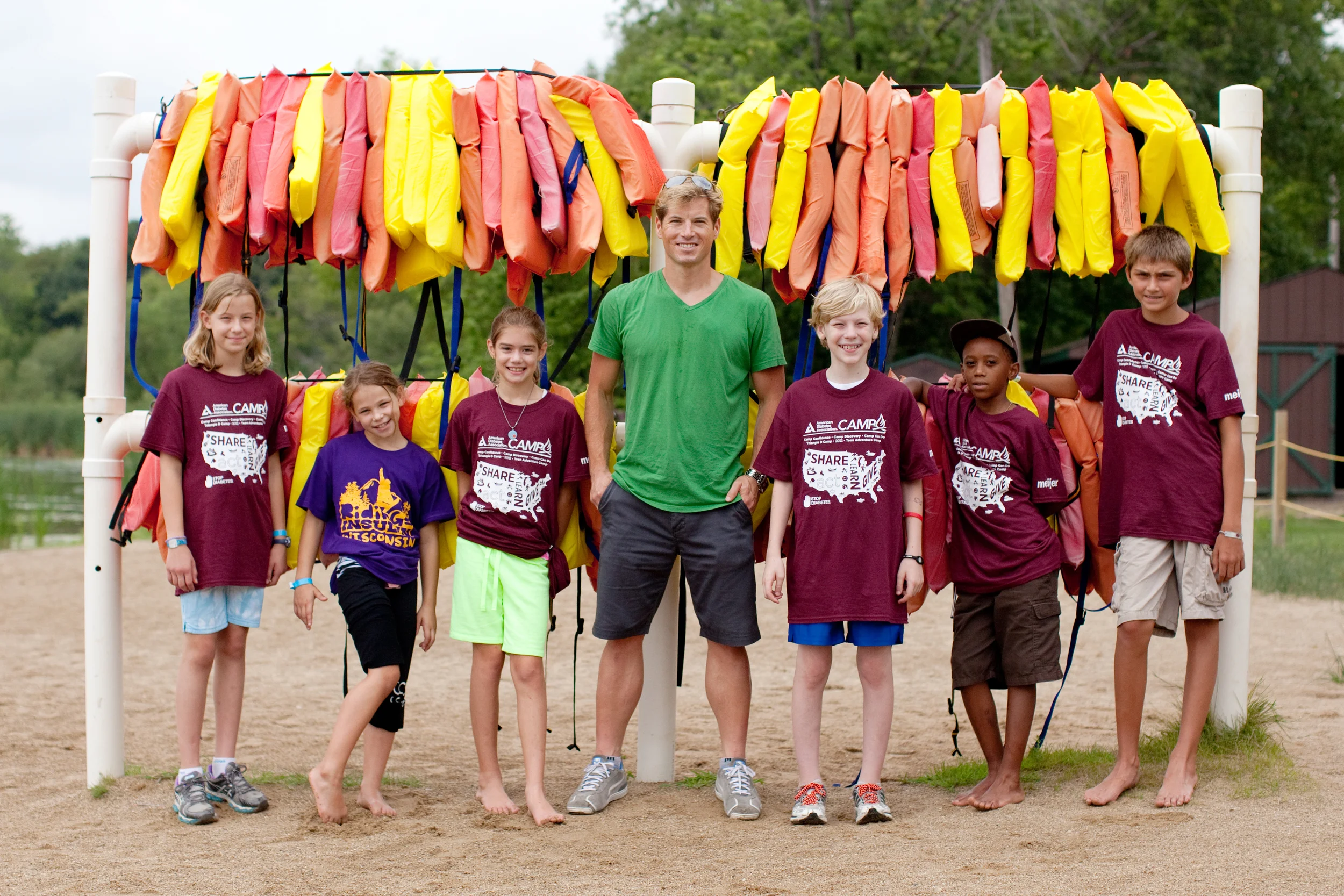 Kris at ADA Camp Triangle D in Ingleside, Illinois. Image courtesy of Lilly Diabetes