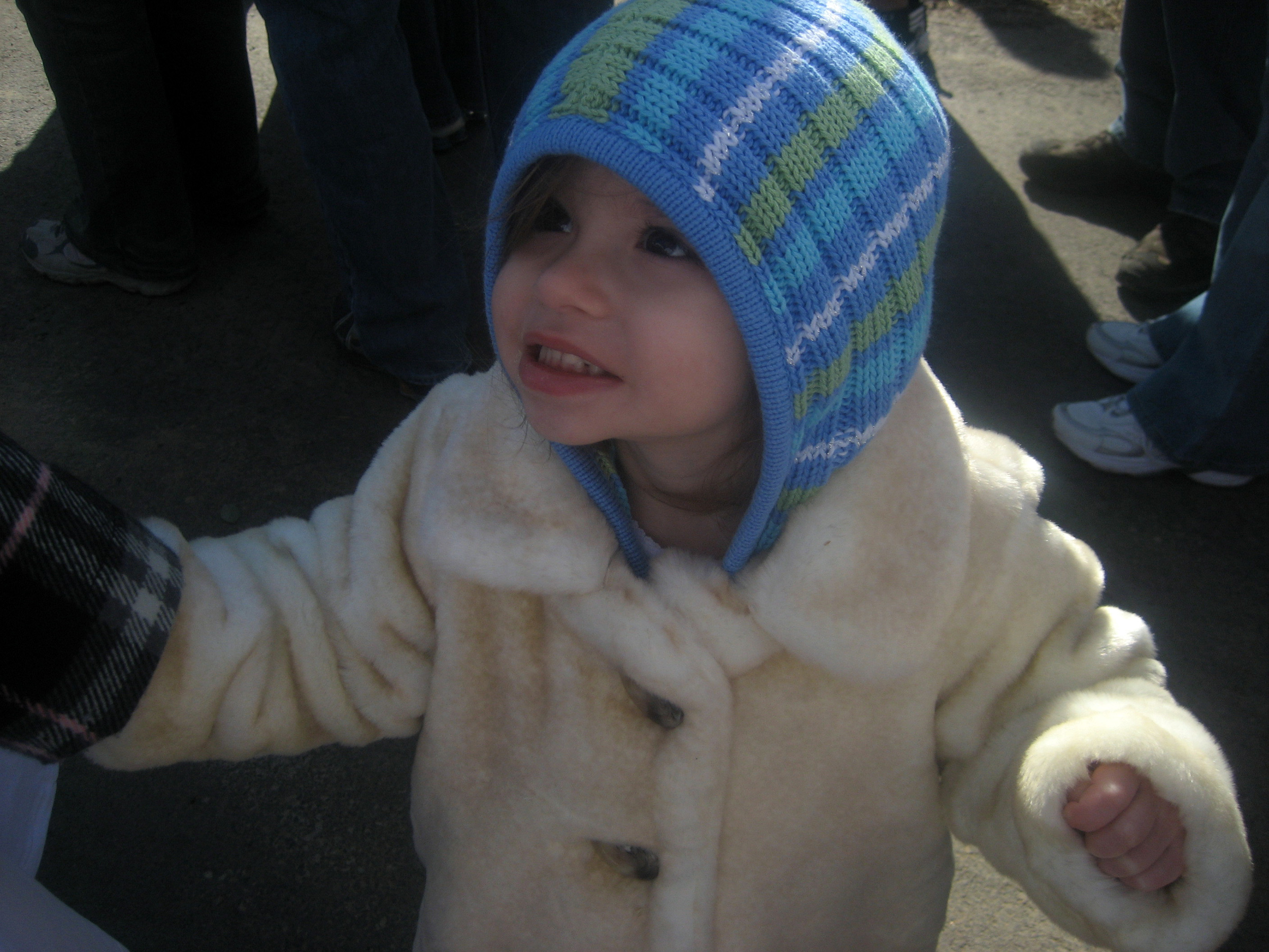 Here's Arden in 2006 at her first walk