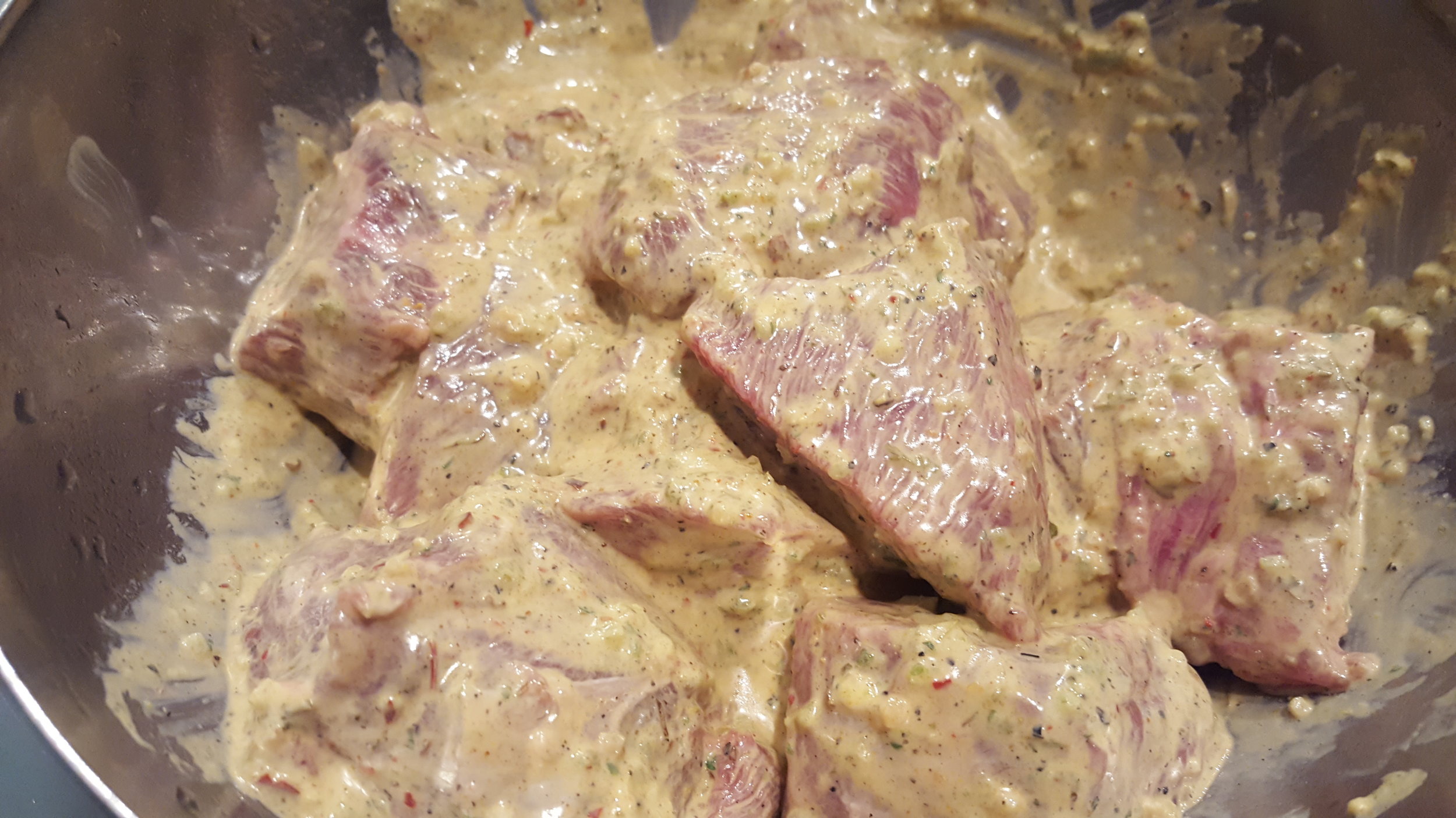 Maranading beef