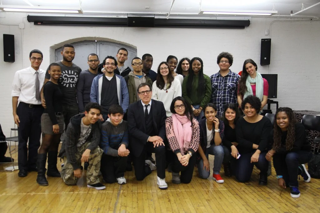 Recent photo of David O. Russell at GFS (for a class he taught in South Bronx HQ).