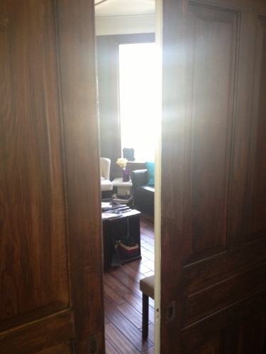 Through our double pocket doors is where the MAGIC begins. Each personalized bridal experience at Once Upon A Time Weddings will happen in this room. 