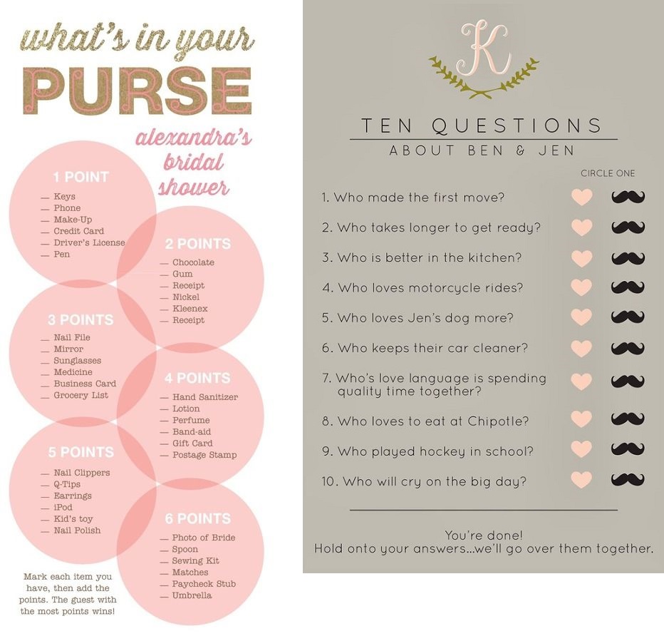 A couple of fun games to play with your guests! 