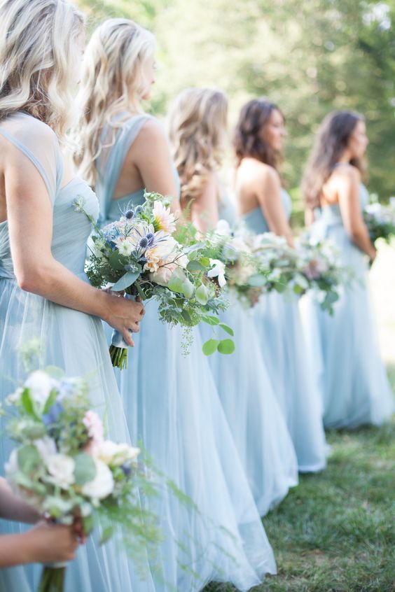 Put your maids in blue!