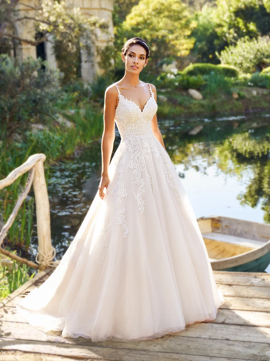 This dress from our store would work perfect for a fall themed wedding!