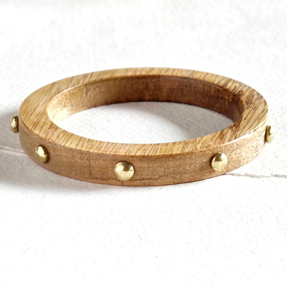 BISJOUX wood bangles, bracelet , earrings. Renewable jewelry eco