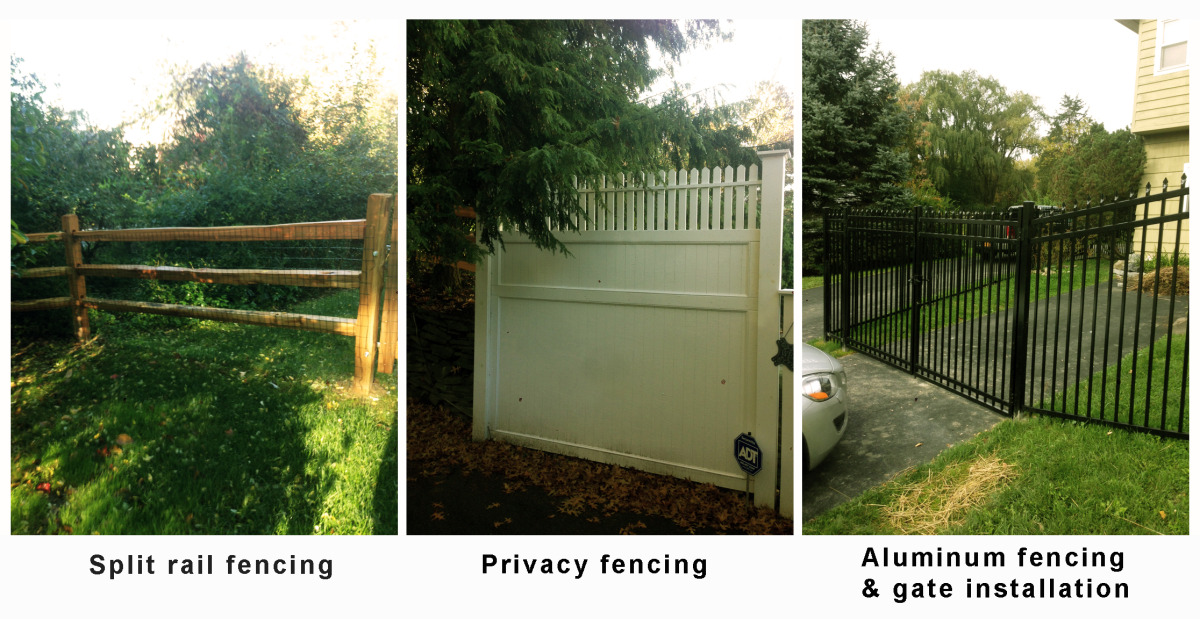 Three types of fencing
