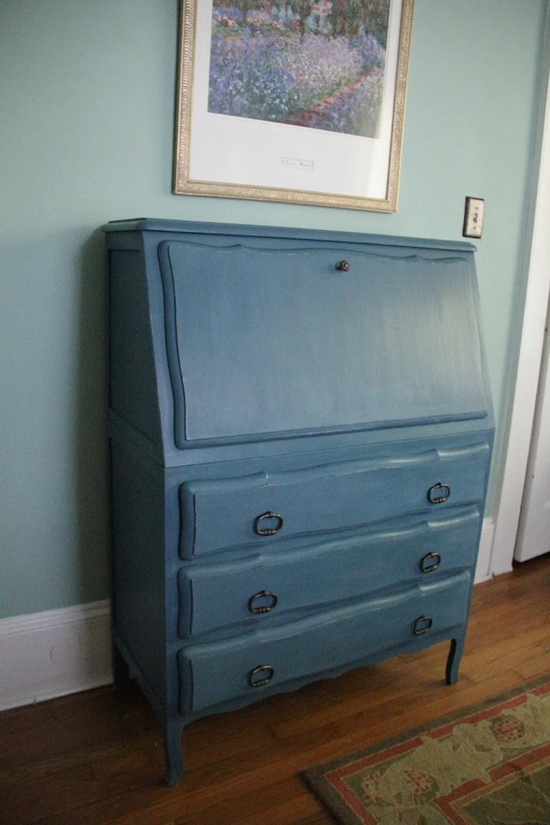 Blue Secretary Desk
