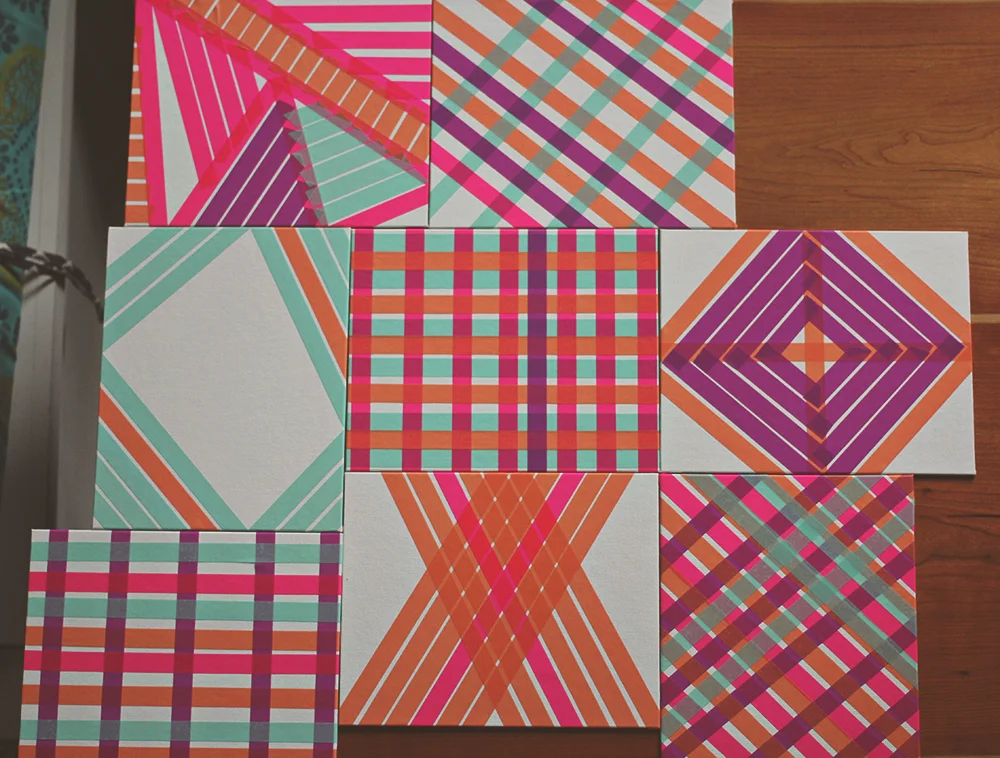 DIY Washi Tape Art a study on patterns and color — A Simpler Design a