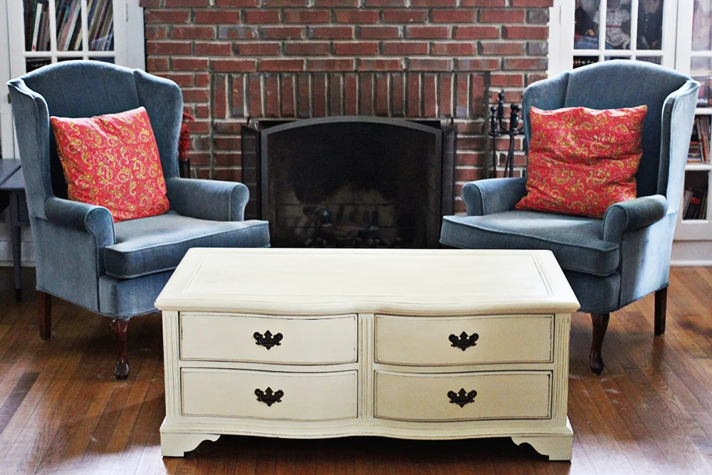 Cozying Up To The Fire Cream Coffee Table A Simpler Design A Hub For All Things Creative Stylist Photography Graphic Design Home Decor