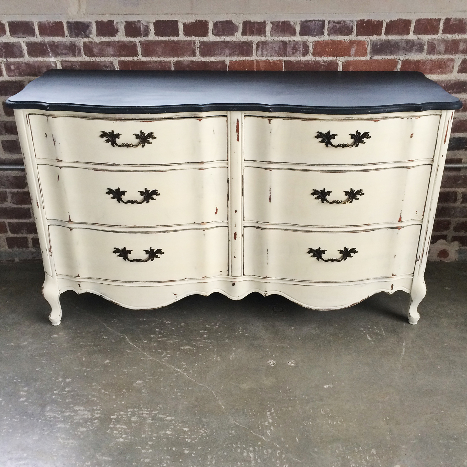 French Provincial With A Little Edge Two Toned Dresser A