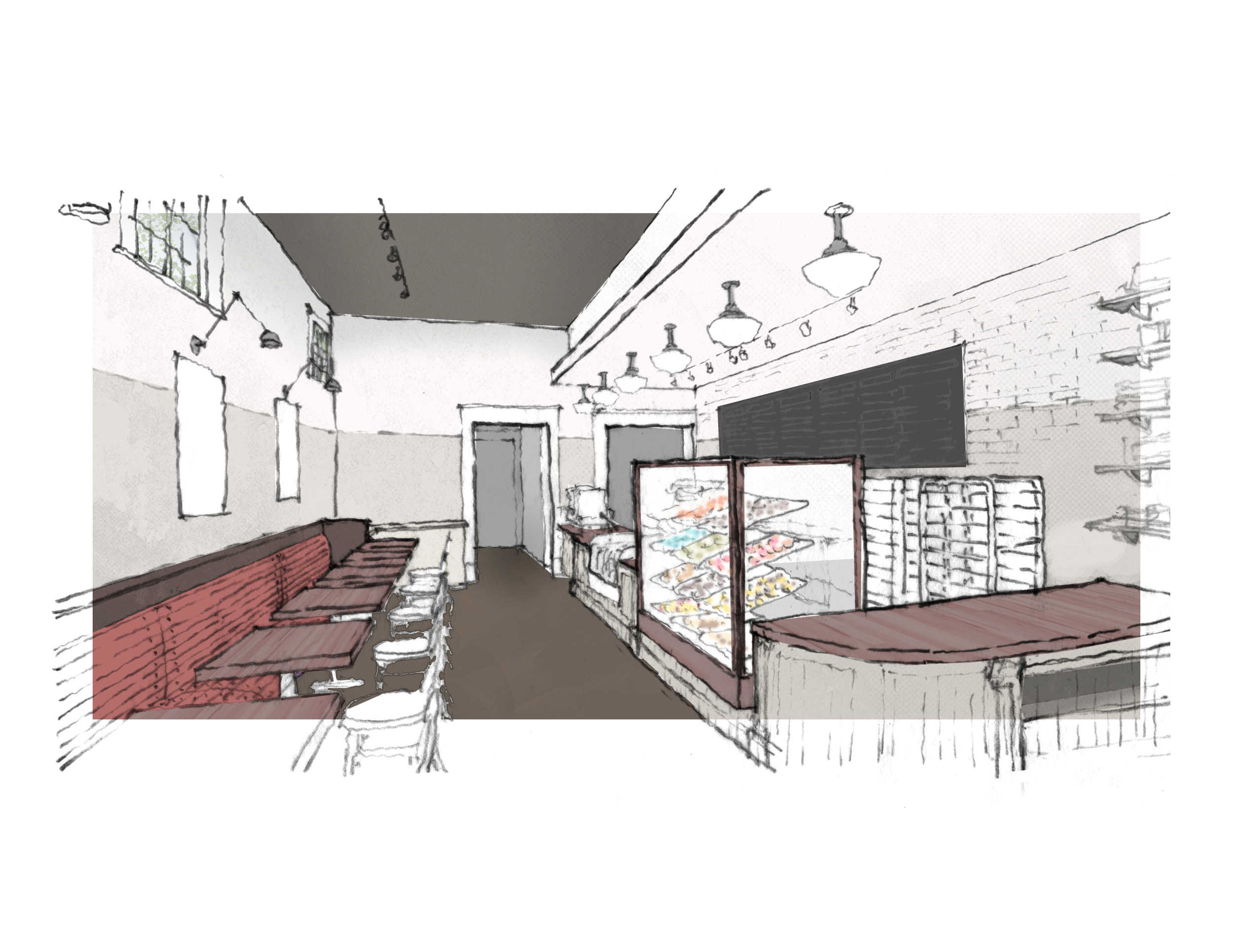 This is the design for the new Revolution Doughnuts location in Inman Park.