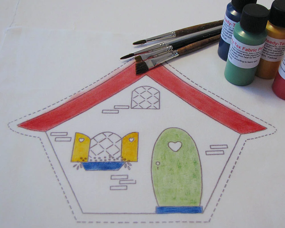 Transfer design and paint