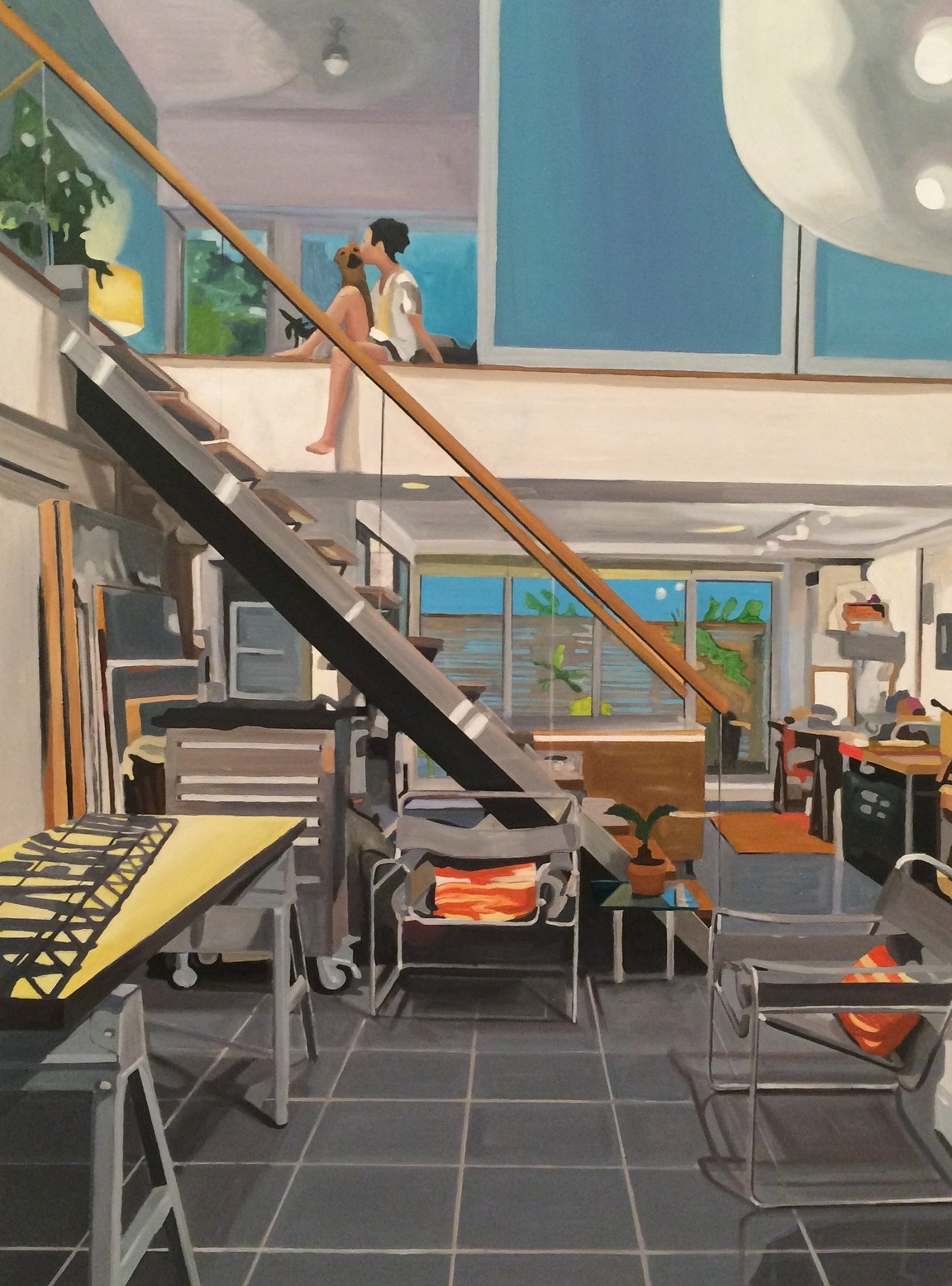 Studio Life 2014 Oil paint on panel 40" x 30" 