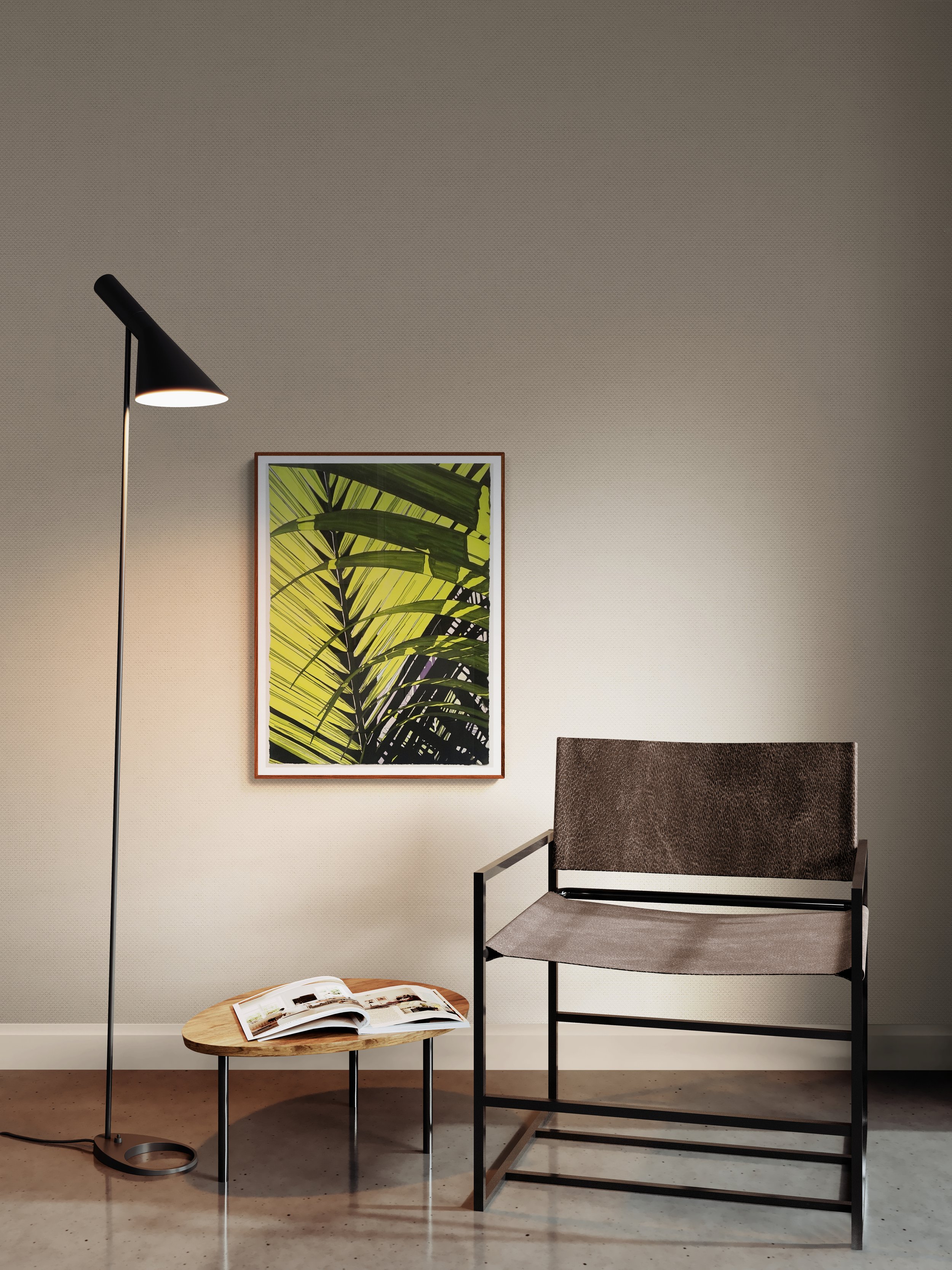 Green and Black Palm