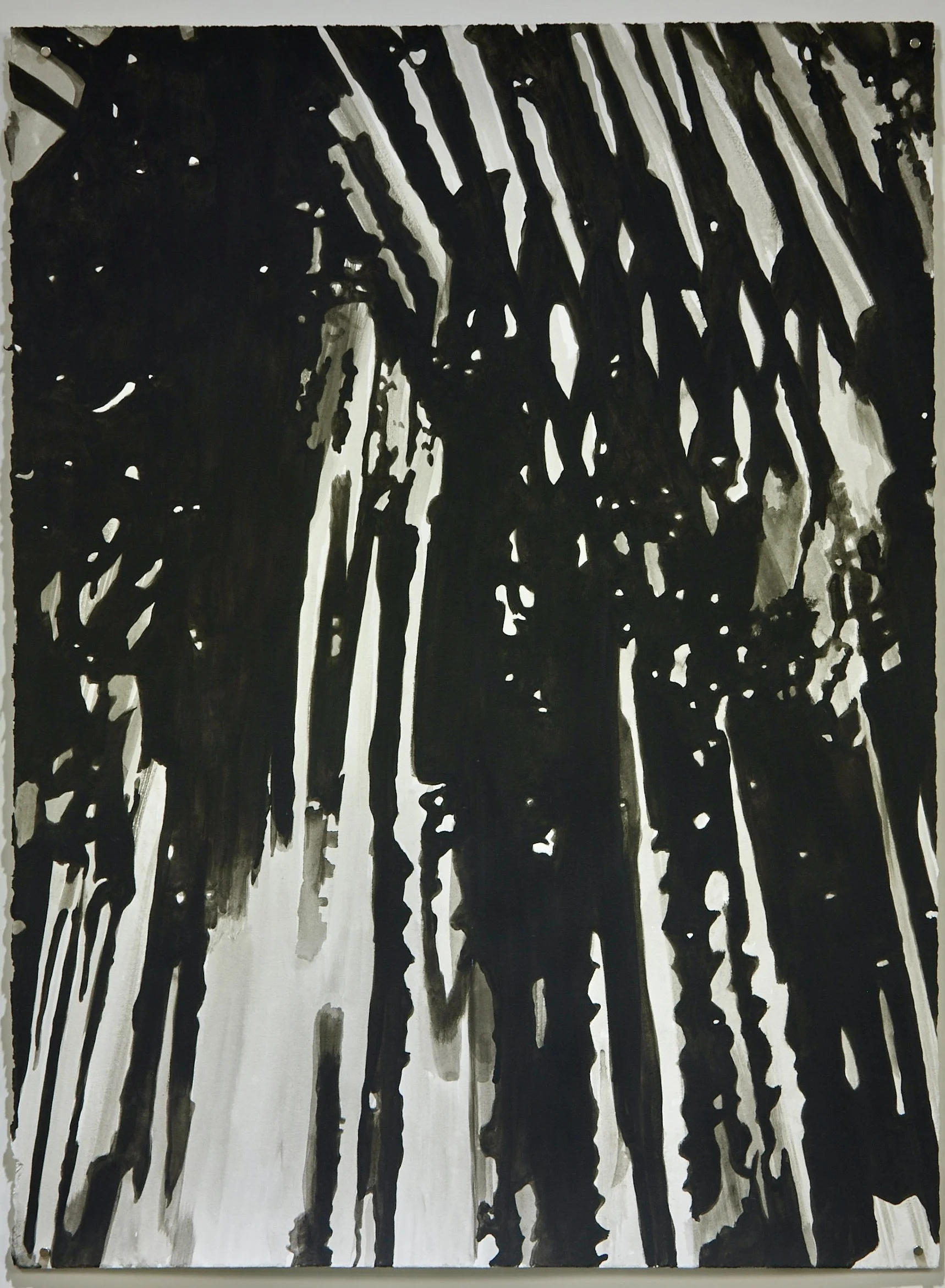 Untitled (Abstract Plant Details) 2020-2021 Acrylic Gouache on Rives BFK Paper 30"x22"