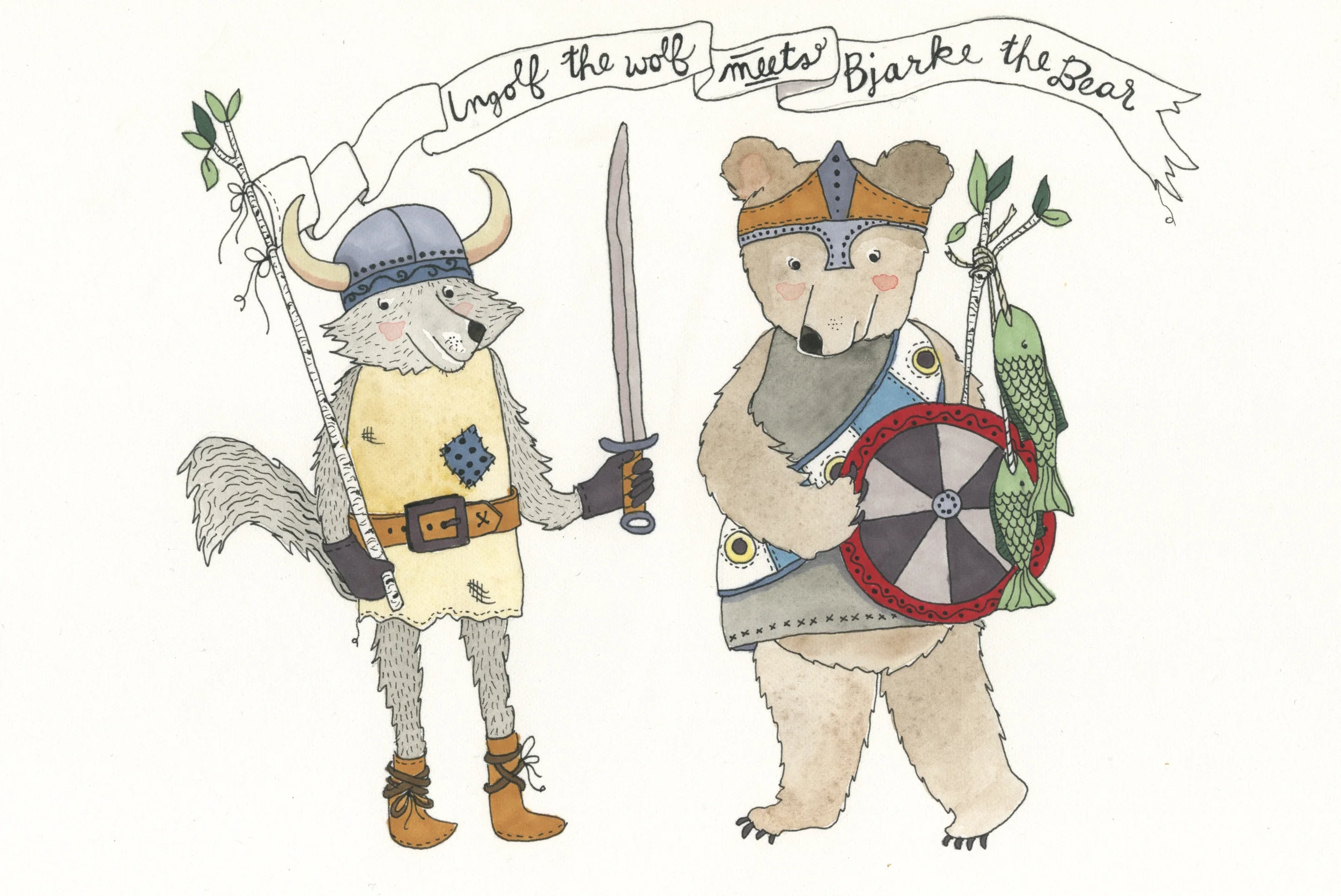 Ingoff the wolf meets Bjarke the Bear, 2015