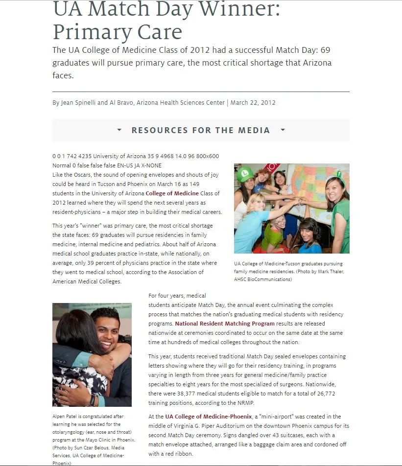 2012.03.22  UANews UA Match Day Winner-Primary Care 01.JPG