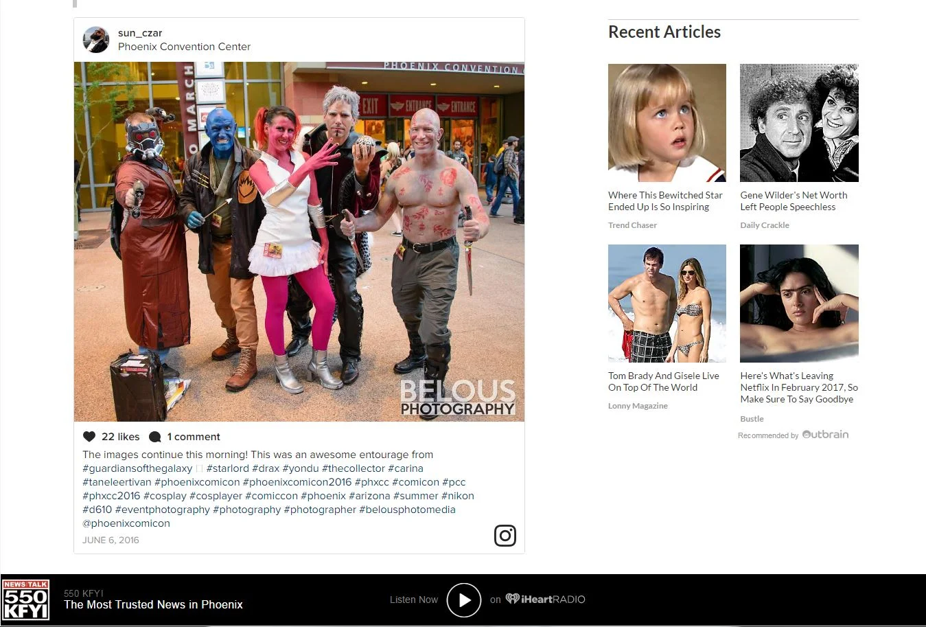 2016.06.16  KFYI-iHeart Comicon-Instagram.JPG