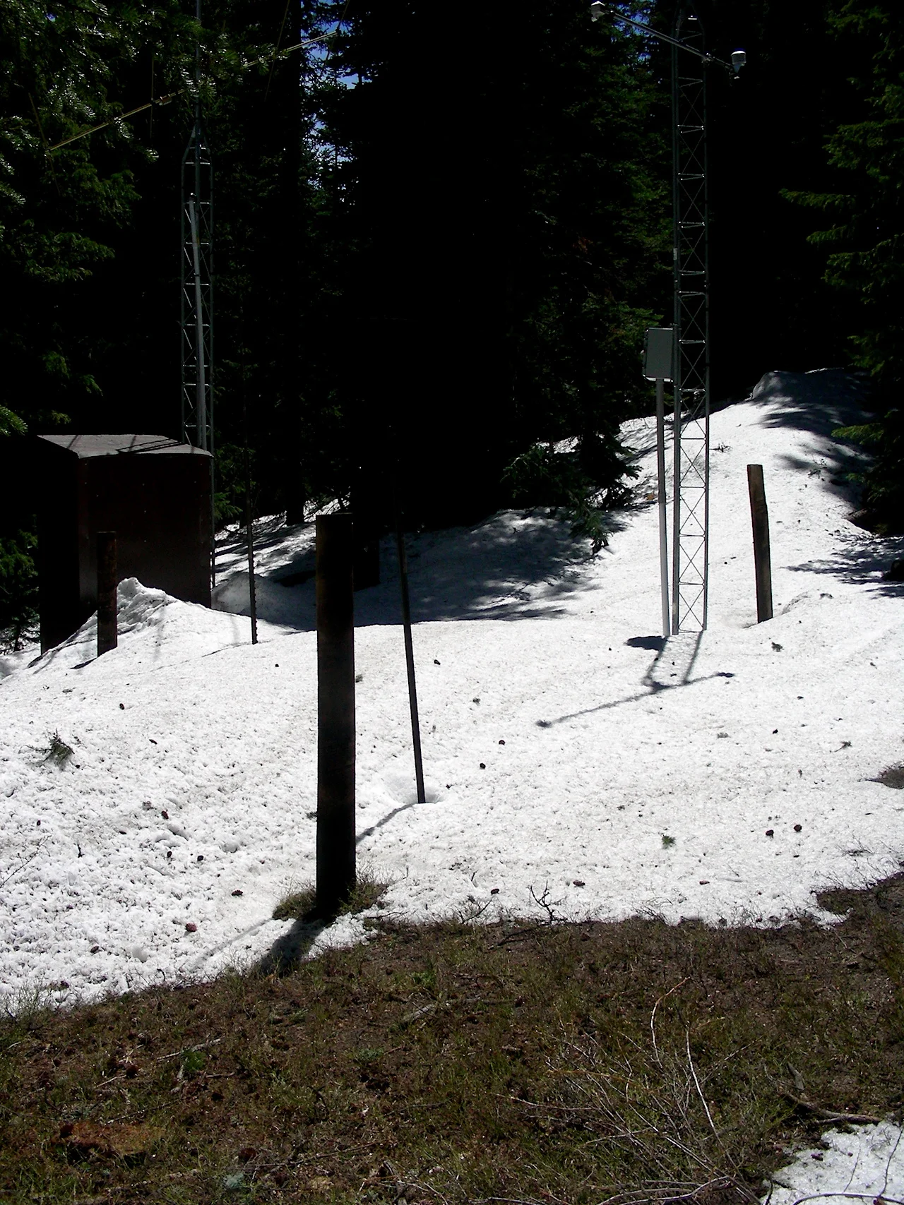 Grizzly Peak SNOTEL on June 4 near A-Basin, snow pillow under 15” of snow. On June 5, 12” of snow. On June 6, 8” of snow. 