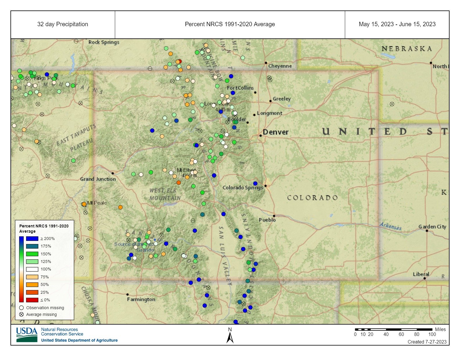 32_day_Precipitation_Percent_NRCS_1991-2020_Average_May_15_2023_-_June_15_2023.jpeg