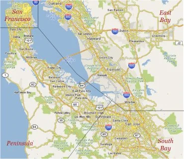 Image of Bay Area Map