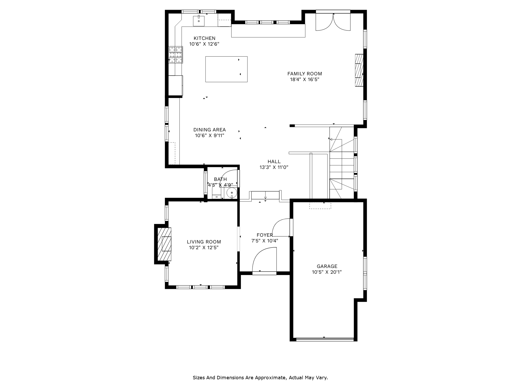 2D floor plan with dimensions — 943 Loraine Ave, Los Altos | 3BD/3.5BA Estate | Alex Wang
