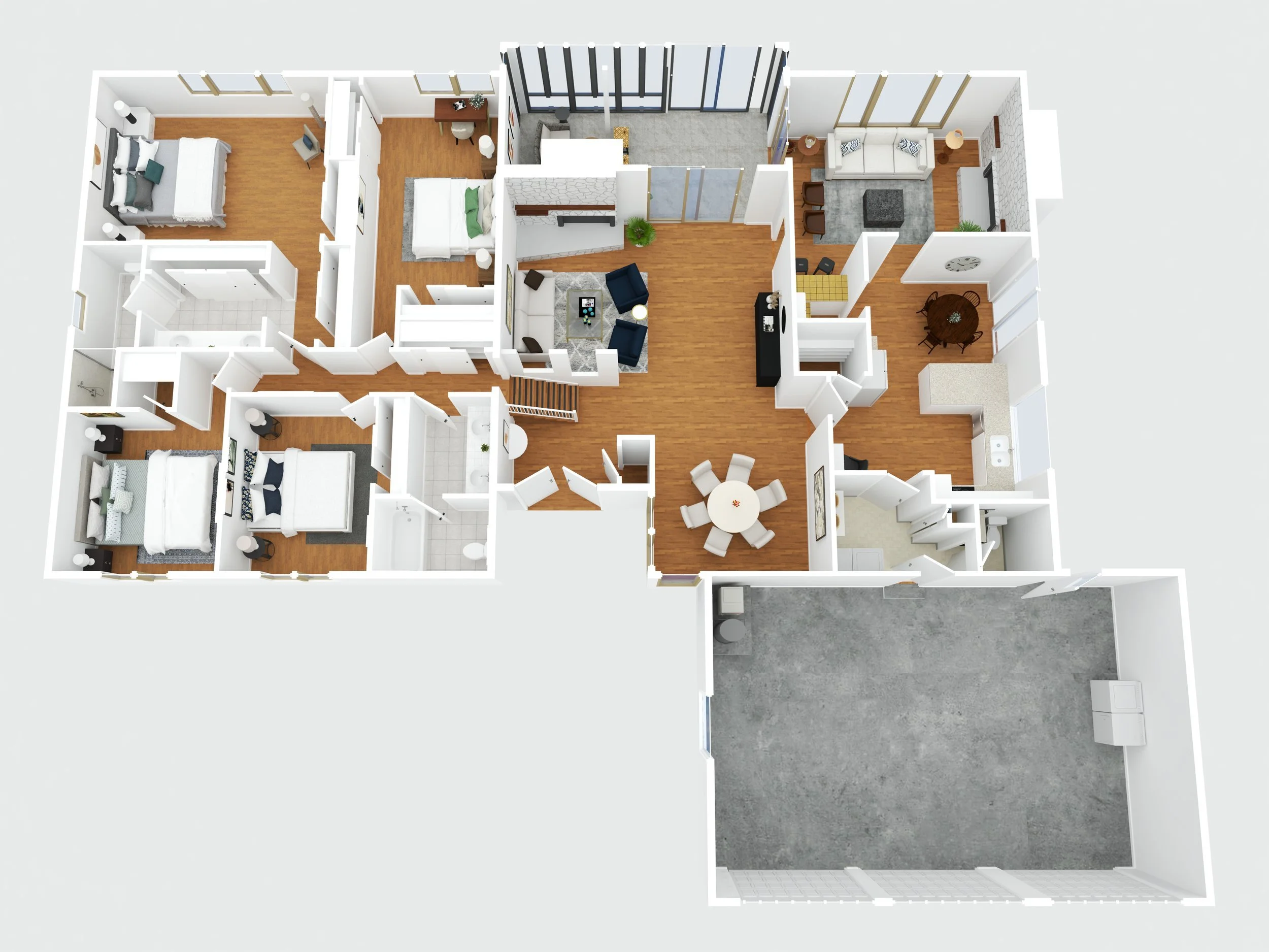 First floor floor plan of 1425 cedar pl in los altos